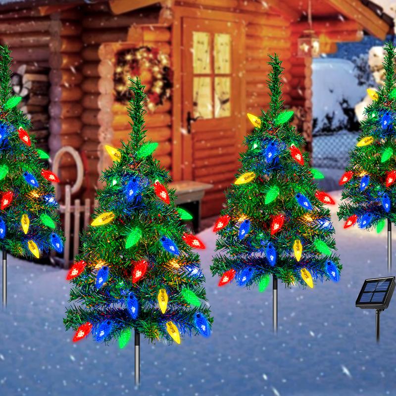 Solar LED Christmas Tree Lights Waterproof