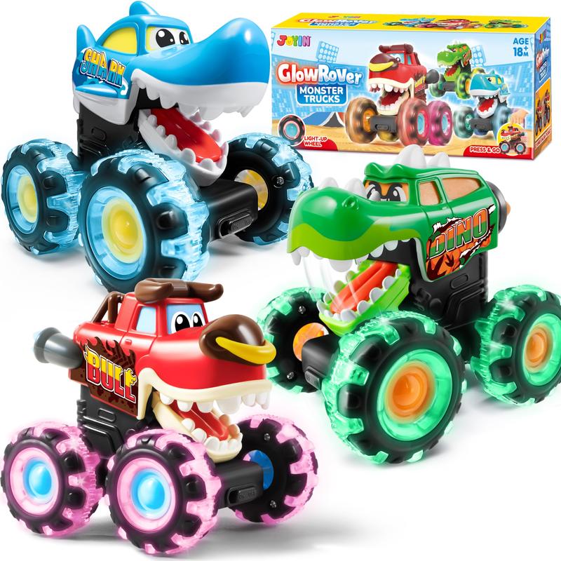 JOYIN Toys for Kids 3 Pack Monster Truck Toy