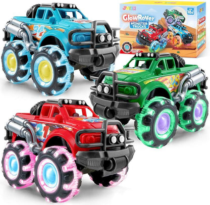 JOYIN Toys for Kids 3 Pack Monster Truck Toy