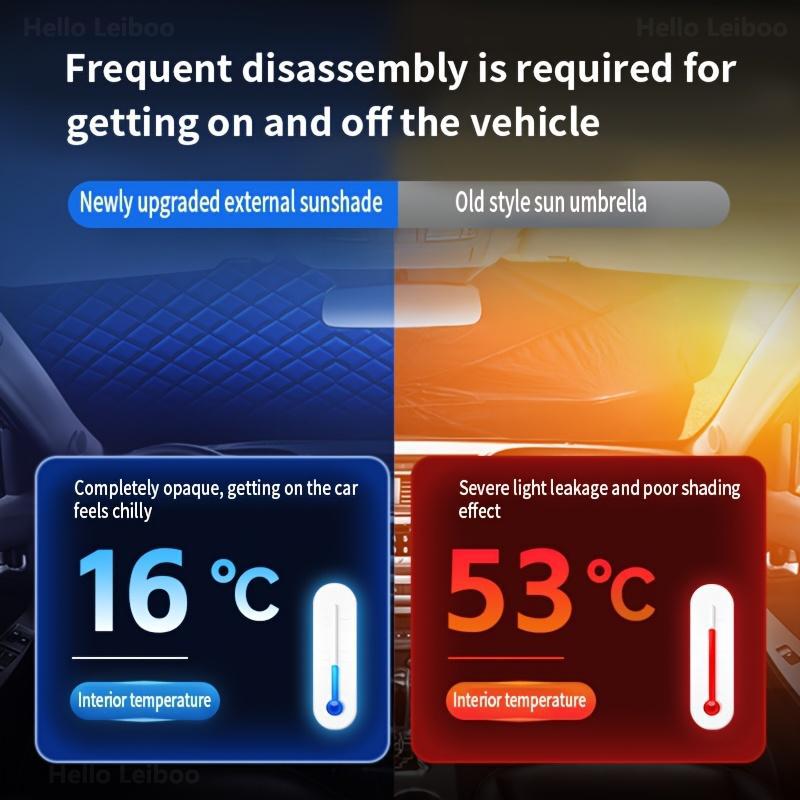 Car Windshield Snow Cover  Winter Dust Rain Ice Frost Guard Protector