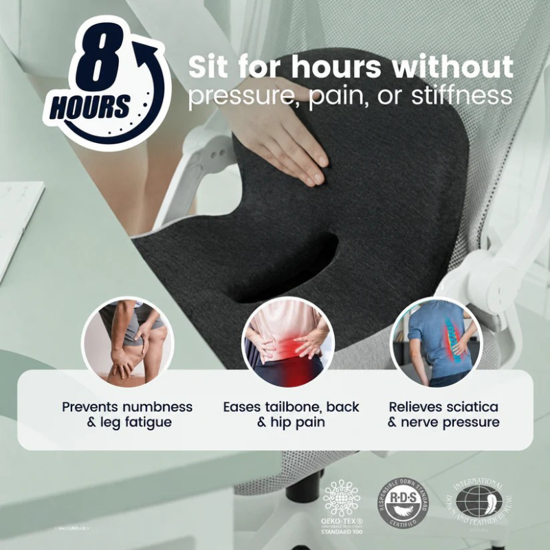 Non-Slip Memory Foam Seat Skin-Friendly