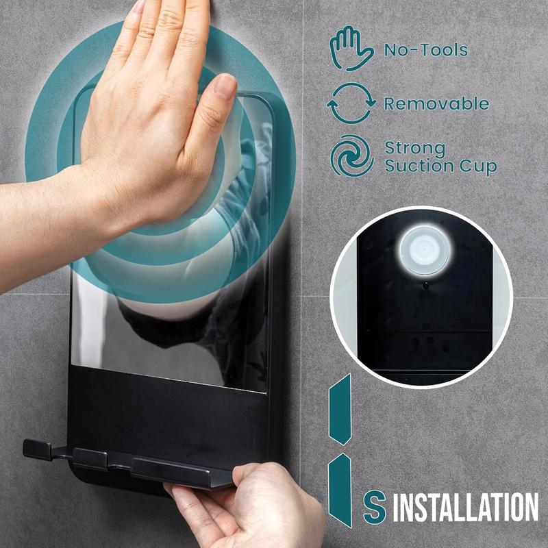 Fogless Shower Mirror, Anti-Fog with Razor Holder,