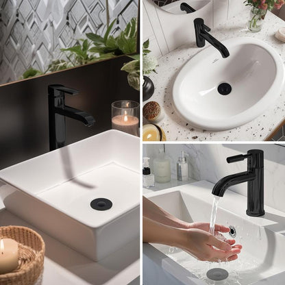 Upgraded 3-in-1 Bathroom Sink Drain Strainer Bathroom Accessories Set,