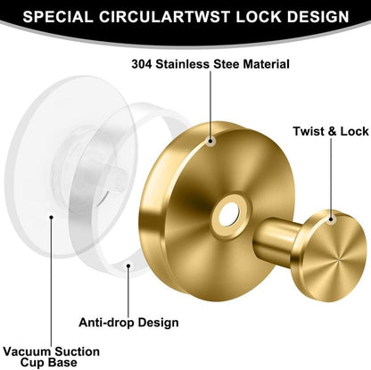 2 Units Suction Cup Hooks  Bathroom Accessories home essentials