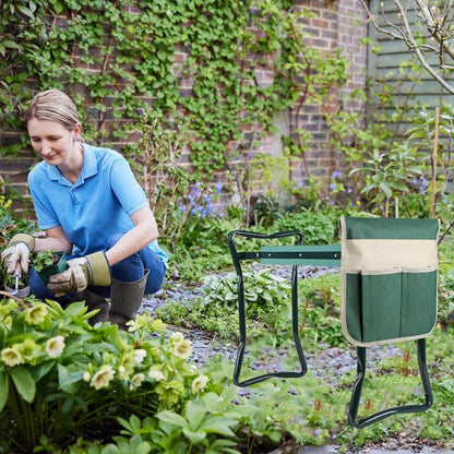 Garden Kneeler and Seat with Soft Pad Foldable Stool for Gardening