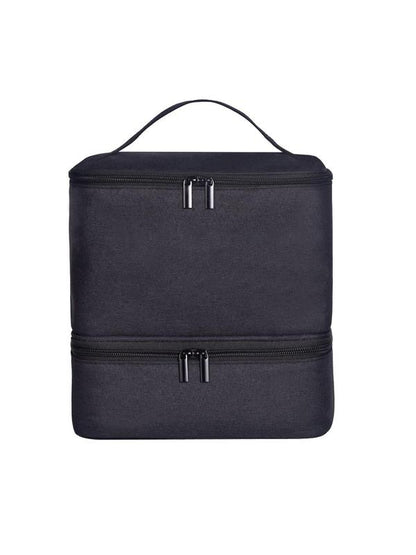 Double-Layer Quilted Nail Polish Storage Bag