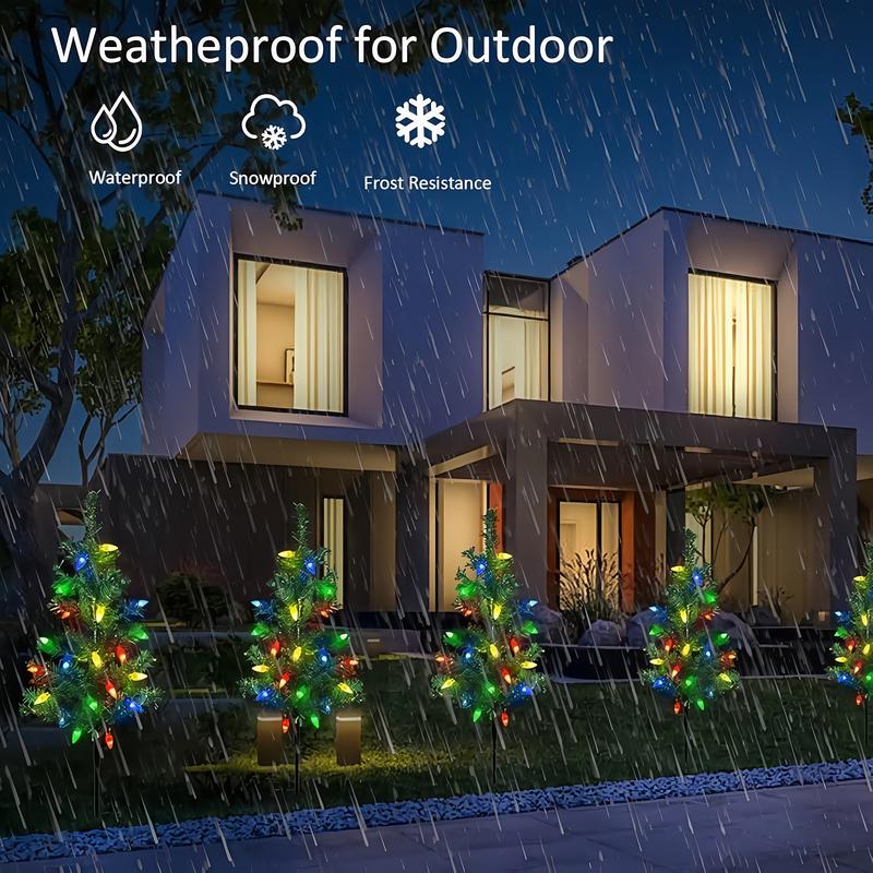 Solar LED Christmas Tree Lights Waterproof