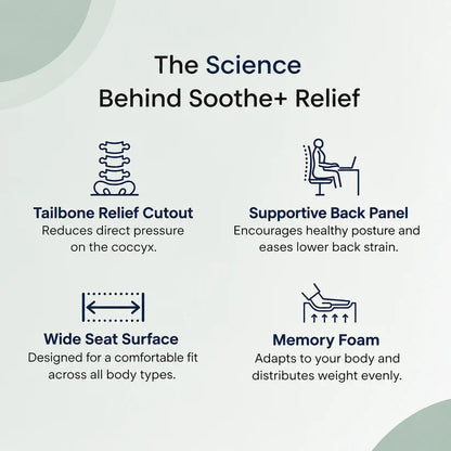Non-Slip Memory Foam Seat Skin-Friendly