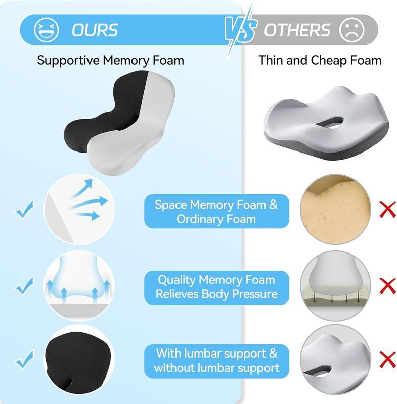 Non-Slip Memory Foam Seat Skin-Friendly