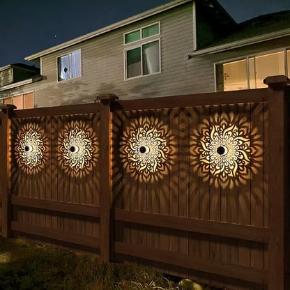 Seven-Color Changing Solar Mandala Projection Wall Light