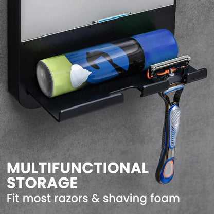 Fogless Shower Mirror, Anti-Fog with Razor Holder,