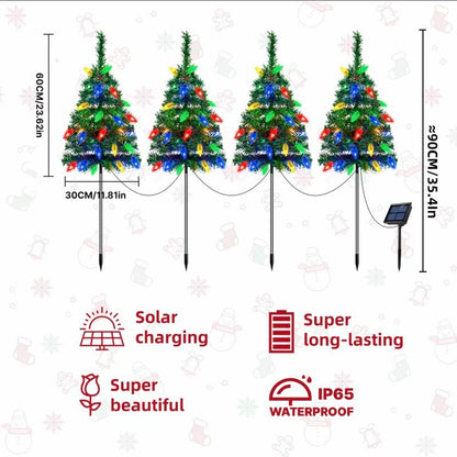 Solar LED Christmas Tree Lights Waterproof
