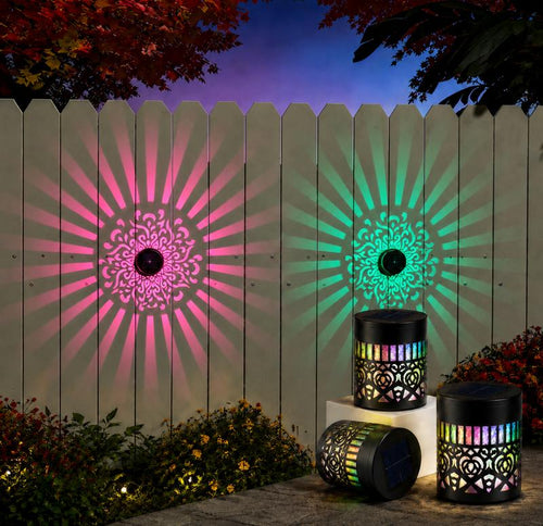 Seven-Color Changing Solar Mandala Projection Wall Light