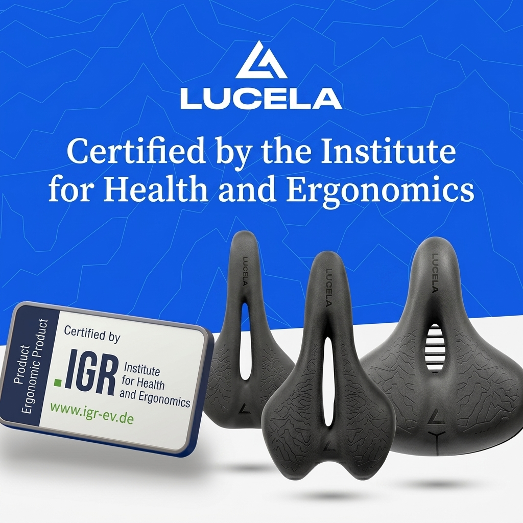 Lucela™ Ergonomic Bike Saddle | Zero Pain · Zero Numbness