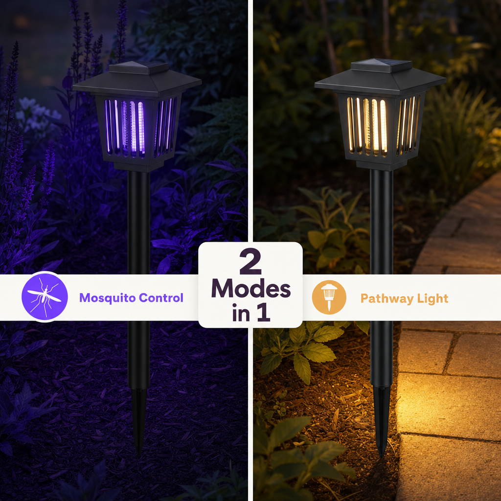 Solar Mosquito Zapper Light