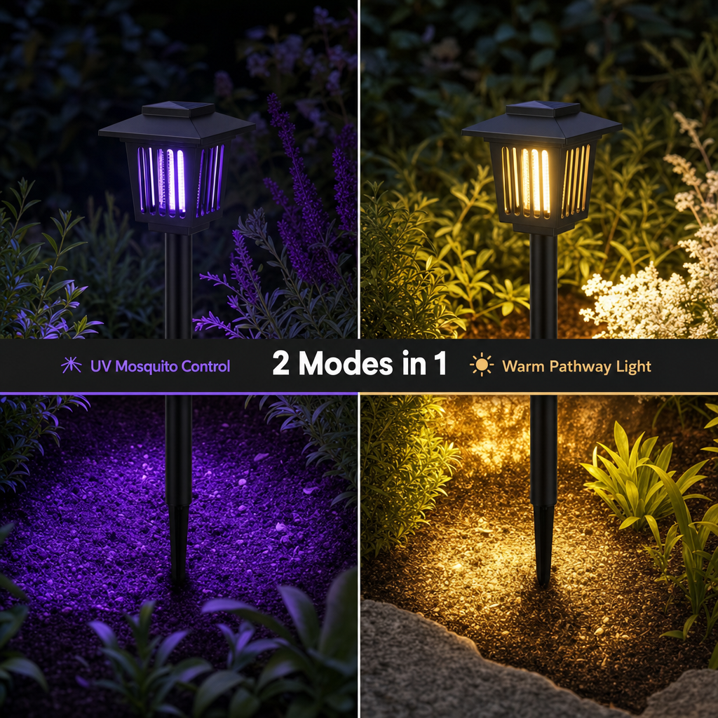 Solar Mosquito Zapper Light