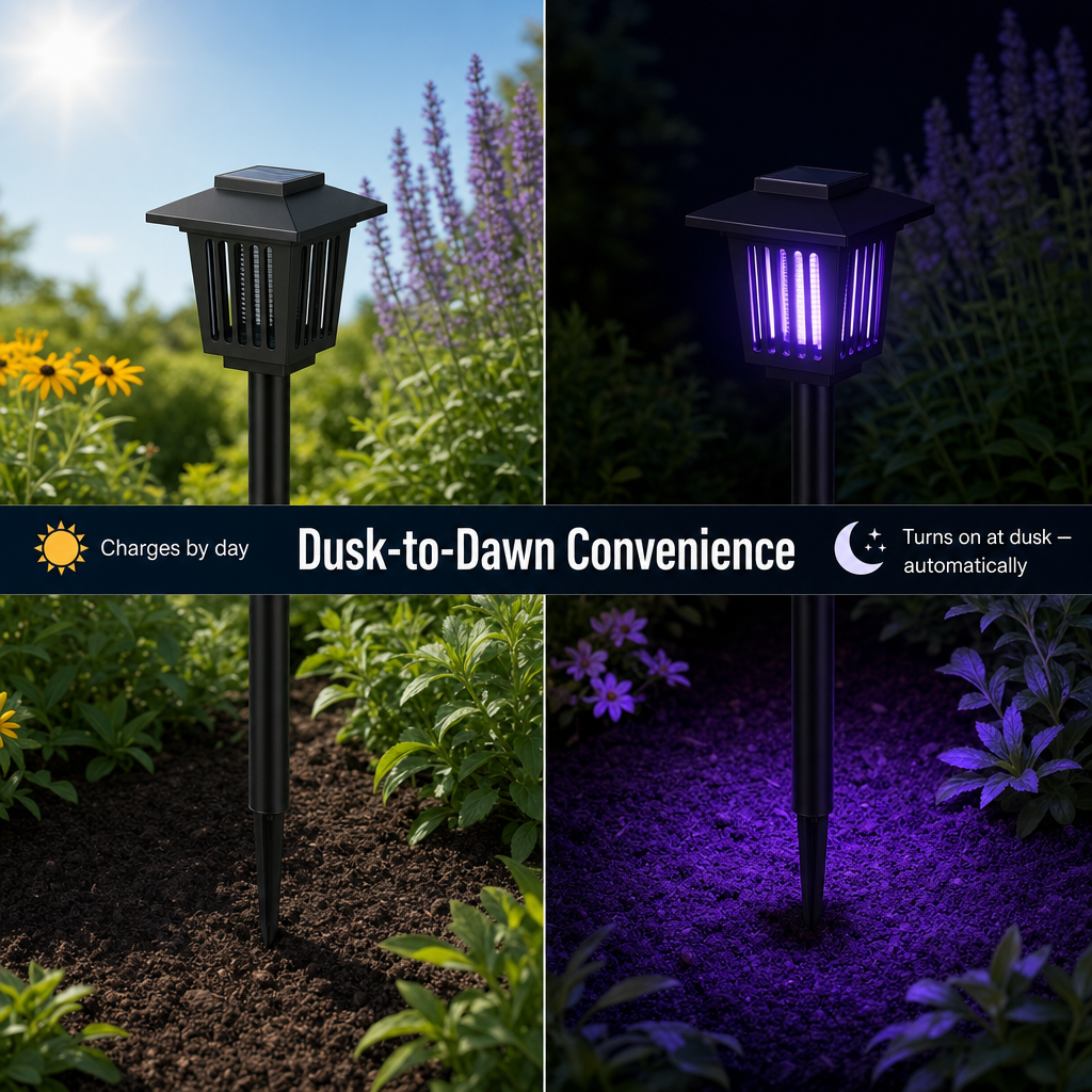 Solar Mosquito Zapper Light