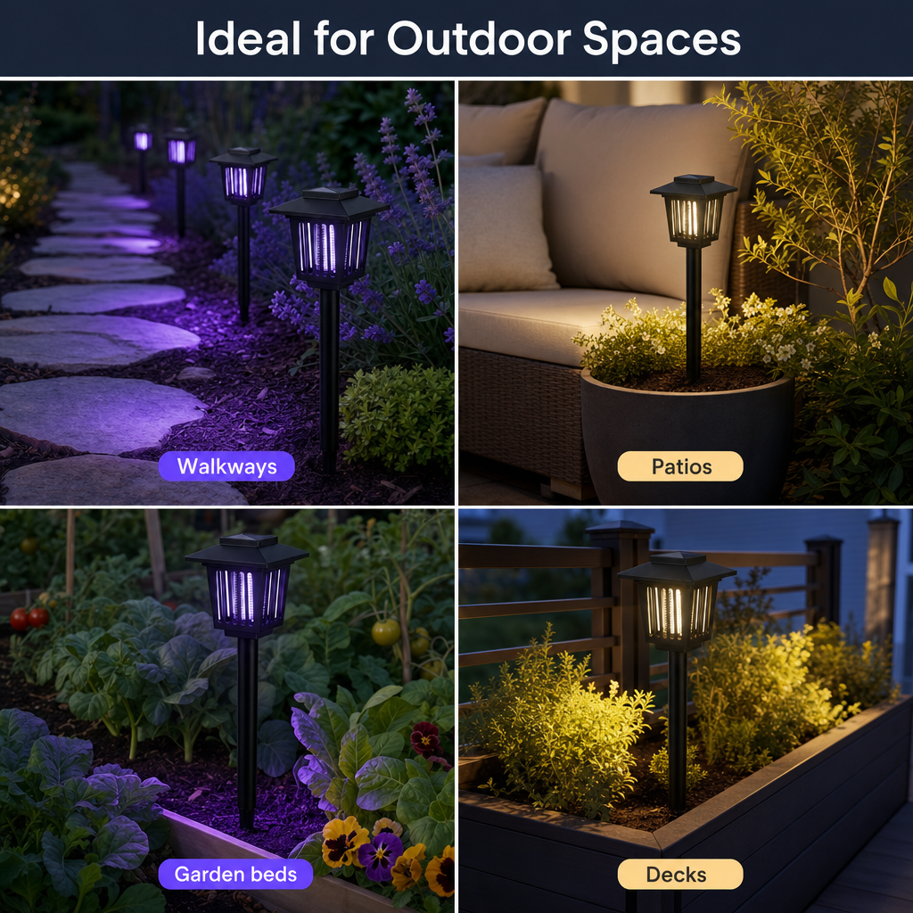 Solar Mosquito Zapper Light