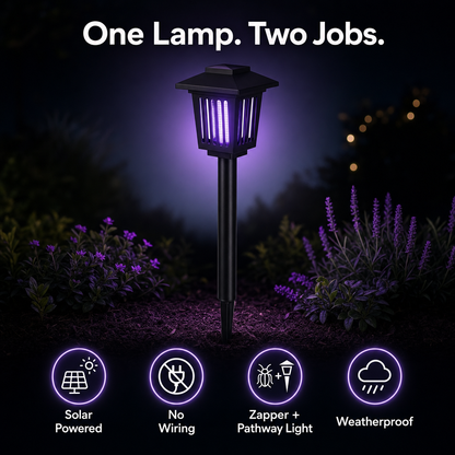 Solar Mosquito Zapper Light