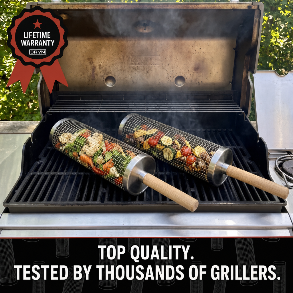 Rolling Grill Basket