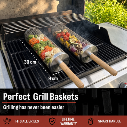 Rolling Grill Basket